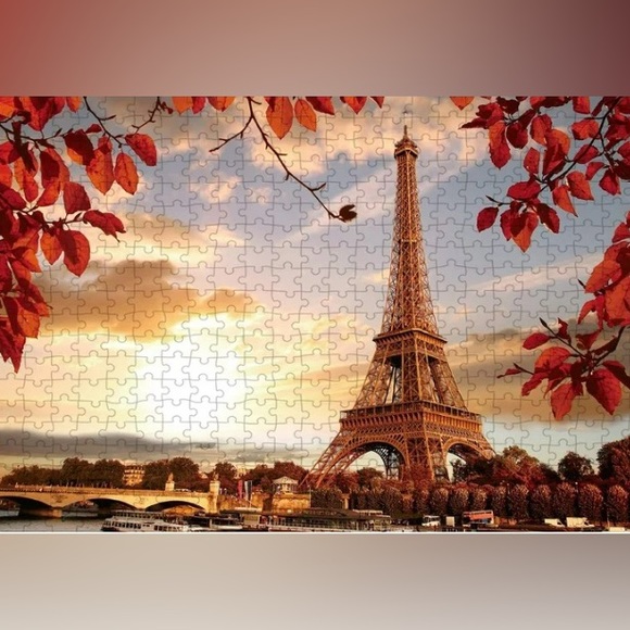 Eiffel Tower in Autumn jigsaw puzzle-1,000 pieces-NIB-5 available - Picture 1 of 6